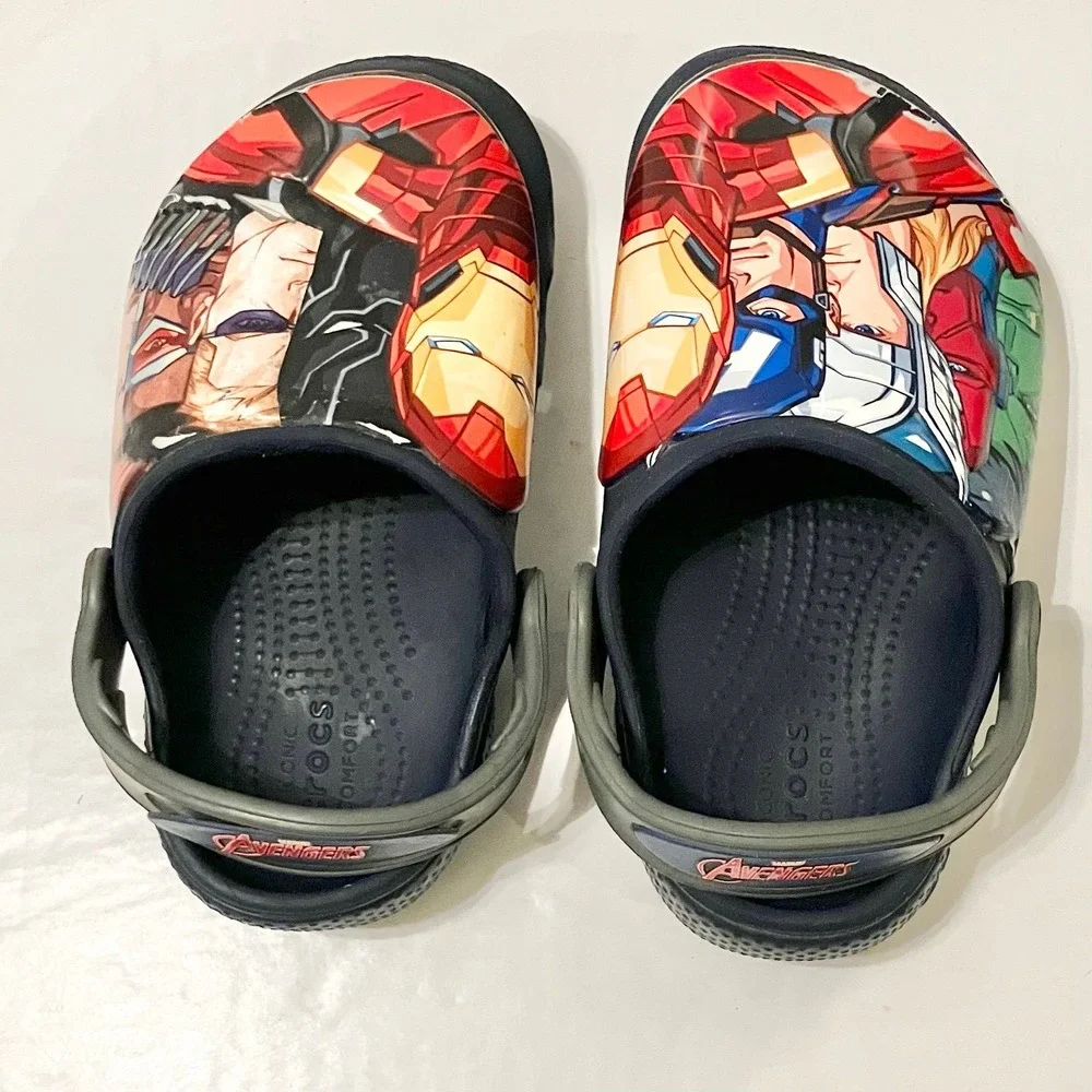 Crocs Avengers Superhero Clog Slip-On Shoes Boys Sz C 10